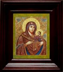 Вифлеемская икона Божьей Матери (21х24), простой киот