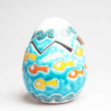 Шкатулка-яйцо Ceramiche de Simone или копилка керамическая - h 20 см UO704CFK_1 (Италия)