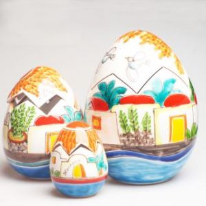 Яйцо-шкатулка-копилка керамическое Ceramiche de Simone UO704CFK_2 (Италия)