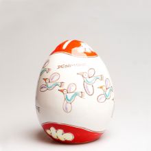 Шкатулка-яйцо Ceramiche de Simone или копилка керамическая - h 14 см UO705BFK_2 (Италия)