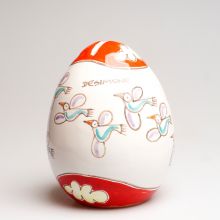 Шкатулка-яйцо Ceramiche de Simone или копилка керамическая - h 20 см UO705CFK_2 (Италия)