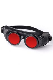Маска-очки Sitabella "Крюгер" с непрозрачными линзами черно-красная