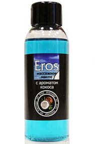 Съедобное массажное масло с ароматом кокоса Bioritm Eros, 50 мл