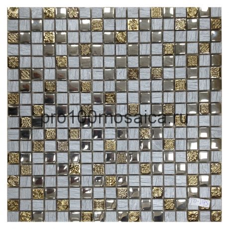 Lavada Grey. Мозаика 15*15 серия GLASSTONE,  размер, мм: 300*300*8 (ORRO Mosaic)