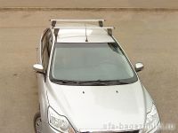 Багажник на крышу Ford Focus 2, Атлант, прямоугольные дуги
