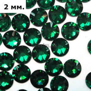 Стразы Swarovski. SS6 Emerald (60 штук)