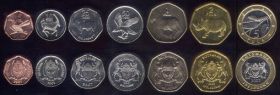 Ботсвана 7 монет (животные)