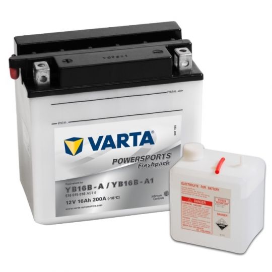 Мото аккумулятор АКБ VARTA (ВАРТА) FP 516 015 016 A514 YB16B-A 16Ач п.п.