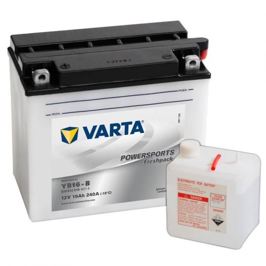 Мото аккумулятор АКБ VARTA (ВАРТА) FP 519 012 019 A514 YB16-B 19Ач п.п.