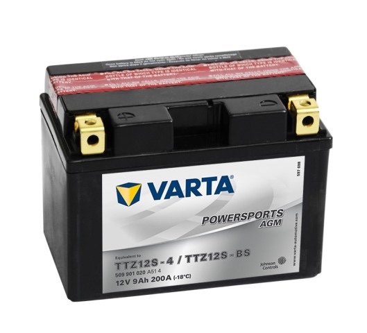 Мото аккумулятор АКБ VARTA (ВАРТА) AGM 509 901 020 A514 YTZ12S-4 / YTZ12S-BS / TTZ12S-BS 9Ач п.п.