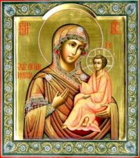 Тихвинская икона Божией Матери (рукописная)