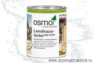 OSMO Скидка до 29% ! Непрозрачная краска для наружных работ Osmo Landhausfarbe 2101 белая 0,75 л