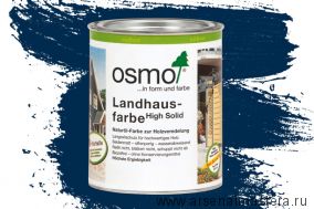 Непрозрачная краска для наружных работ Osmo Landhausfarbe 2506 темно-синяя 0,75 л Osmo-2506-0.75 11400072