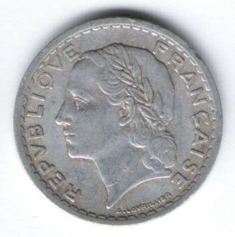 5 франков 1947 г. Франция