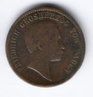 1 крейцер 1856 г. Баден