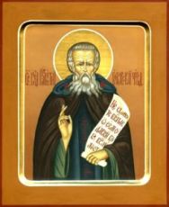 Икона Пафнутий Боровский (рукописная)