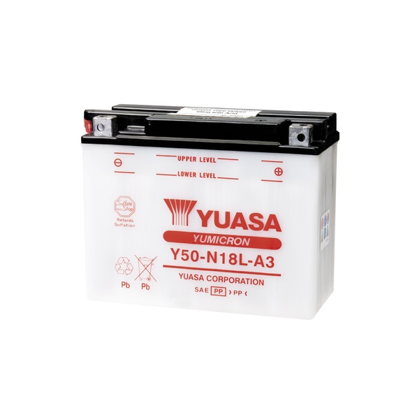 Мото аккумулятор АКБ YUASA (Юаса) Y50-N18L-A3 20Ач о.п.