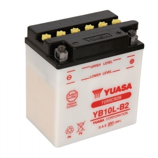 Мото аккумулятор АКБ YUASA (Юаса) YB10L-B2 11Ач о.п.