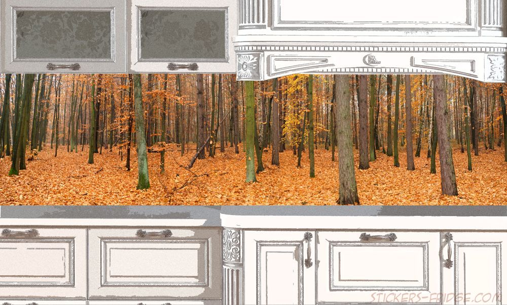 Фартук для кухни - Осенний лес