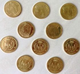 Фауна(Кошки) набор монет  5 шиллингов Сомалилэнд 2016 (5 монет)