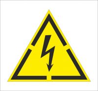 Трафарет знака Опасность поражения электрическим током