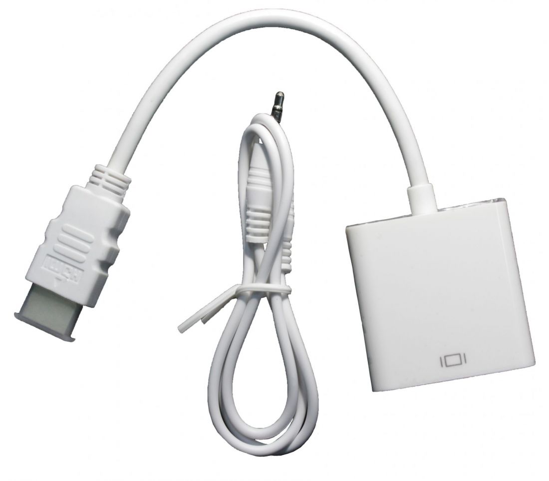 Адаптер HDMI(m)-VGA(f) c передачей аудио-сигнала