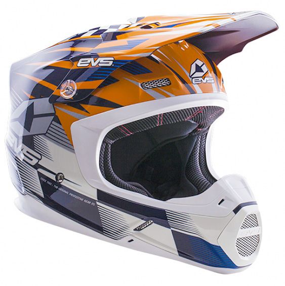 EVS - T5 Speedway шлем, оранжево-синий
