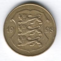 1 крона 1998 г. Эстония