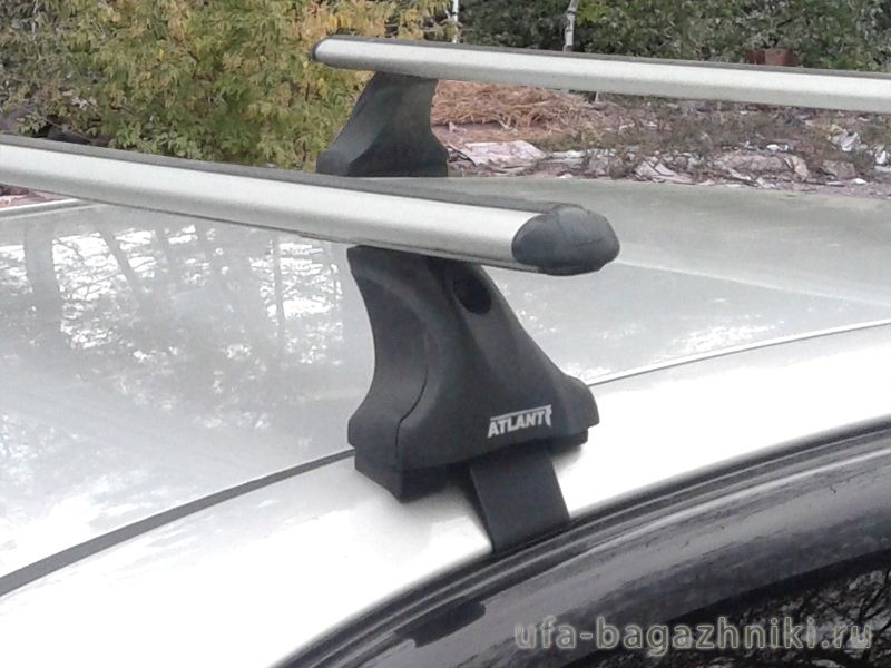 Багажник на крышу Honda Civic 2012-15, Атлант, аэродинамические дуги, опора Е