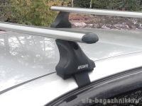 Багажник на крышу Honda Civic 2012-..., Атлант, аэродинамические дуги, опора Е