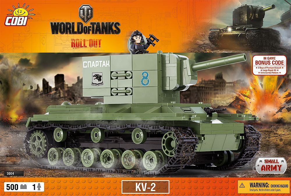 КОБИ World of Tanks - Танк КВ-2 COBI 3004
