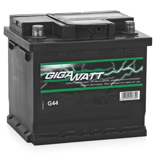 Автомобильный аккумулятор АКБ GigaWatt (Гигават) G44L 545 413 040 45Ач п.п.