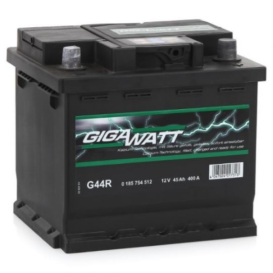 Автомобильный аккумулятор АКБ GigaWatt (Гигават) G44R 545 412 040 45Ач о.п.