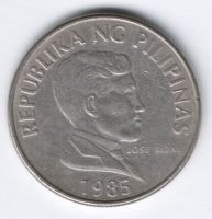 1 песо 1985 г. Филиппины