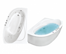 Гидромассажная акриловая ванна Bach Белла 165х110 см, G, угловая R/L