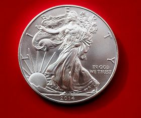 1 доллар Шагающая свобода (Ag999 серебро), 2014г. Идеальное состояние