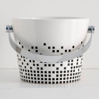 раковина Scarabeo Bucket 8804Z с декором pixels
