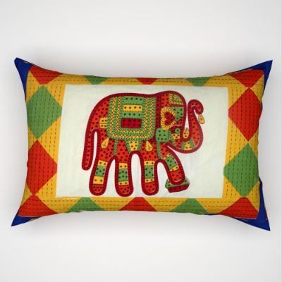 Индийское покрывало на кровать со слонами
