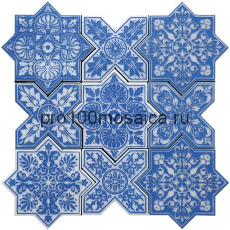 PNT-4 Мозаика серия PANTHEON (BLUE), размер, мм: 203*92*10 (Skalini)