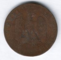 5 сантимов 1855 г. Франция