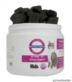 EZ-CHEW-UT Urinary Support for Cats (60 жевательных таблеток)