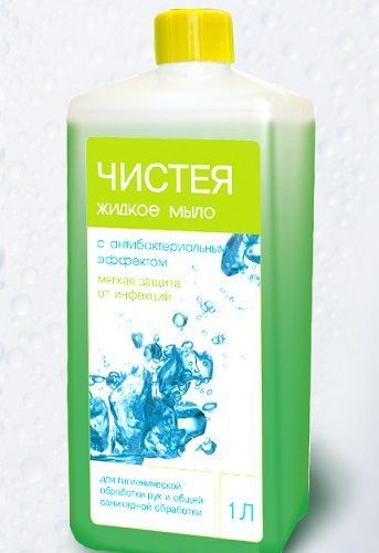 Мыло жидкое "Чистея" Антибактериальное, 1 л.