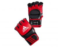 Перчатки для смешанных единоборств Adidas Ultimate Fight красно-черные, размер S, артикул adiCSG041