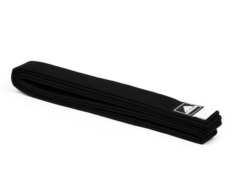 Пояс тэквондо Adidas Regular Black Belt черный, длина 330 см, артикул adiTBB01