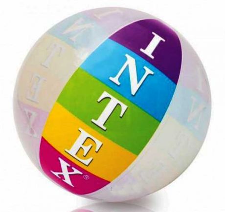 Мяч надувной с надписью INTEX (91 см)