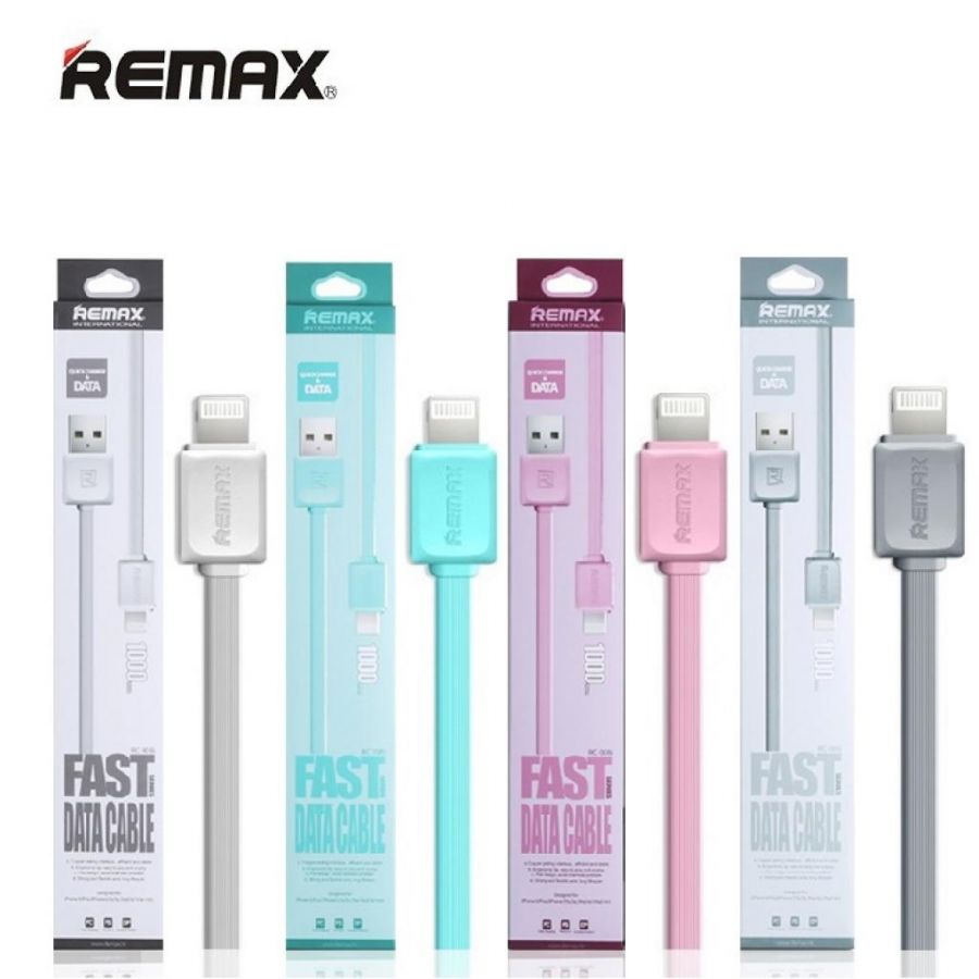 Кабель USB Remax Fast Data Cable iPhone 5/5C/5S/5/6/6 Plus/iPad 4/mini/iPod Touch 5/Nano 7 (1 метр) (blue)