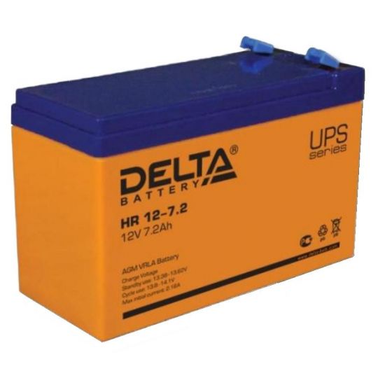 Аккумулятор свинцово-кислотный АКБ DELTA (Дельта) HR 12-7.2 12 Вольт 7.2 Ач