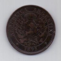 2 сентаво 1893 г. Аргентина