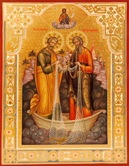 Икона Андрей и Петр, апостолы (рукописная)