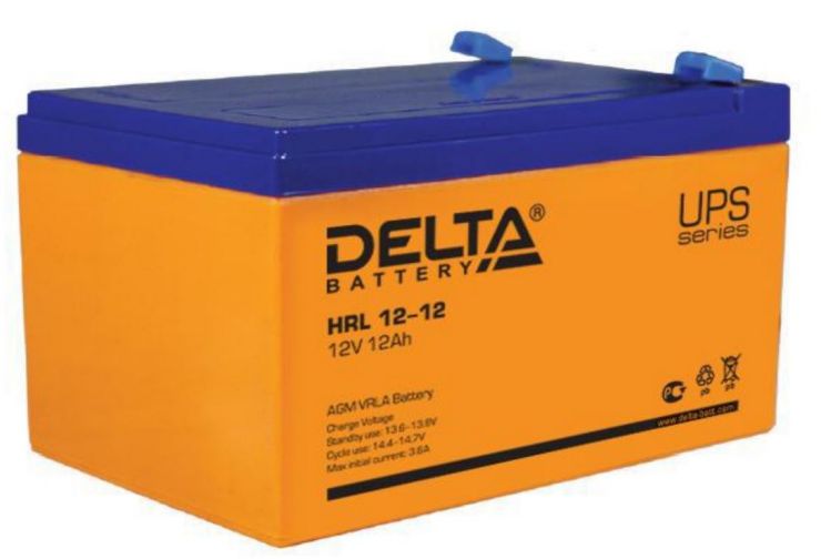 Аккумулятор свинцово-кислотный АКБ DELTA (Дельта) HRL 12-12 12 Вольт 12Ач